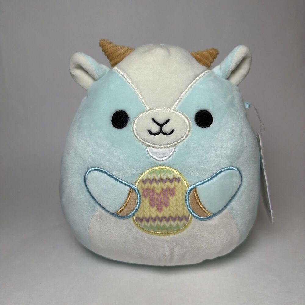 NWT Squishmallows 8" Easter Domingo the Goat with Egg Plush Stuffed Animal Toy